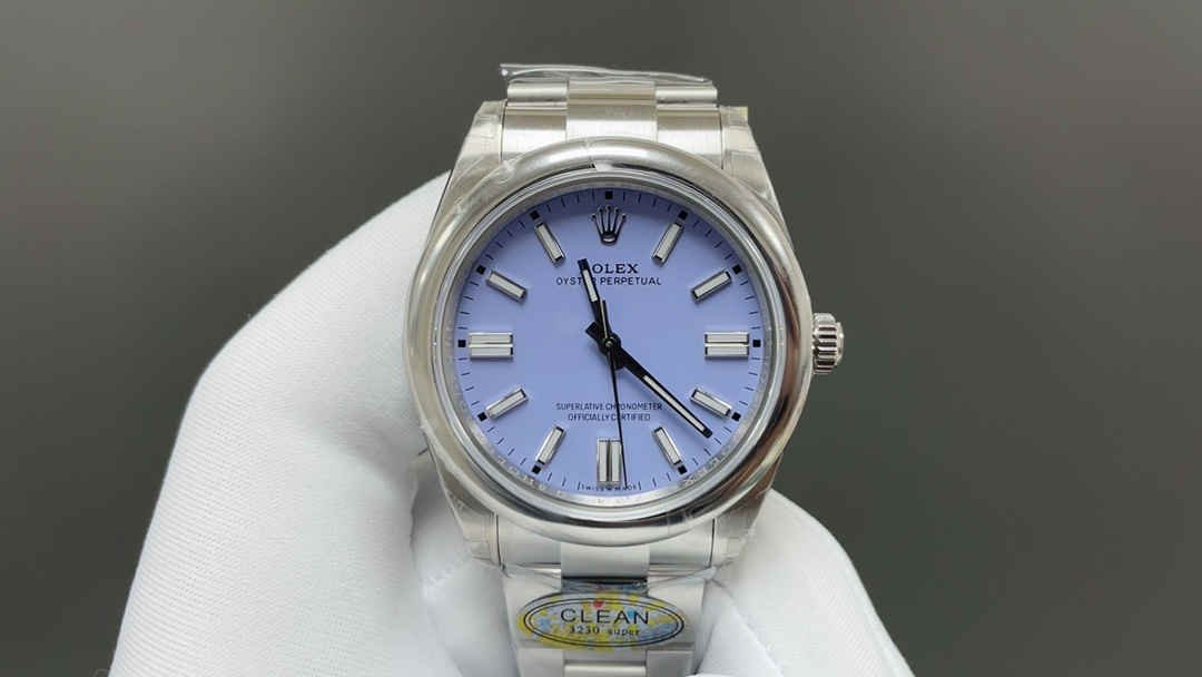 Rolex Oyster Perpetual 41mm 124300 – Esfera Morada Réplica con Movimiento 3230 - Imagen 2
