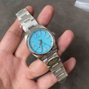 Rolex Oyster Perpetual 41mm 124300-0006 – Esfera Tiffany Blue Réplica con Movimiento 3230