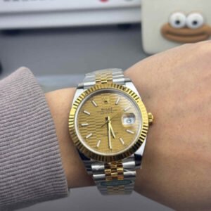 Rolex Datejust 41mm 126333-0022 – Esfera Champagne Bicolor Réplica con Movimiento 3235