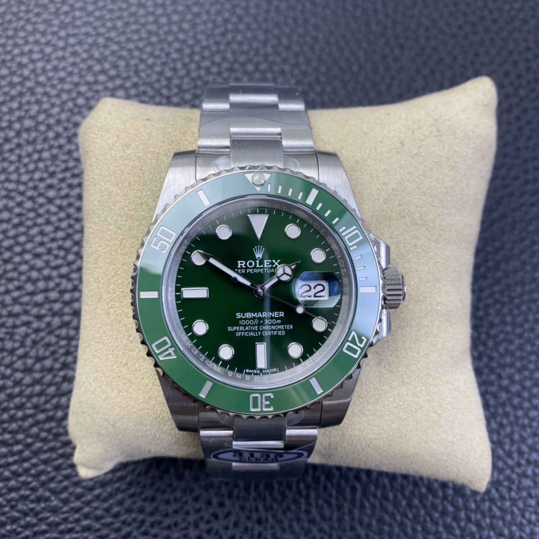 Rolex Submariner 40mm 116610LN – Esfera Verde con Bisel Cerámico Réplica con Movimiento 3135