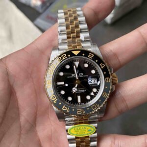 Rolex GMT-Master II 40mm 126713GRNR – Bicolor Esfera Negra Réplica con Movimiento 3285