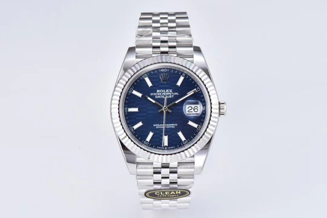 Rolex Datejust 36mm 126234-0049 – Esfera Azul Estriada Réplica con Movimiento 3235