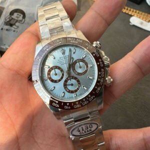 Rolex Daytona 40mm 116506 – Esfera Azul Hielo con Números Arábigos Réplica con Movimiento 4130