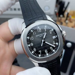 Patek Philippe Aquanaut 40mm 5167A – Esfera Negra Texturizada Réplica con Movimiento 330