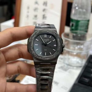 Patek Philippe Nautilus 40mm 5711 – DIW Carbono Forjado "Blackout" Réplica con Movimiento 324 S C
