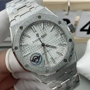 Audemars Piguet Royal Oak 41mm 15400 – Oro Helado (Frosted Gold) Réplica con Movimiento 3210