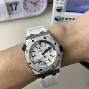 Audemars Piguet Royal Oak Offshore Diver 42mm – Esfera Blanca Réplica con Movimiento 3120