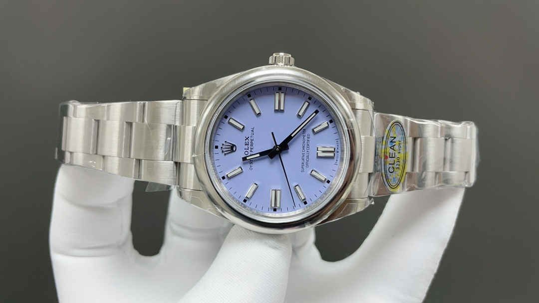Rolex Oyster Perpetual 41mm 124300 – Esfera Morada Réplica con Movimiento 3230 - Imagen 3