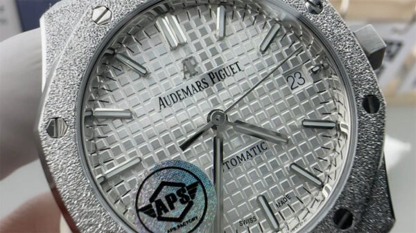 Audemars Piguet Royal Oak 41mm 15400 – Oro Helado (Frosted Gold) Réplica con Movimiento 3210 - Imagen 2