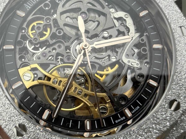 Audemars Piguet Royal Oak 41mm 15407BC – Oro Blanco Helado con Doble Volante a la Vista Réplica - Imagen 3
