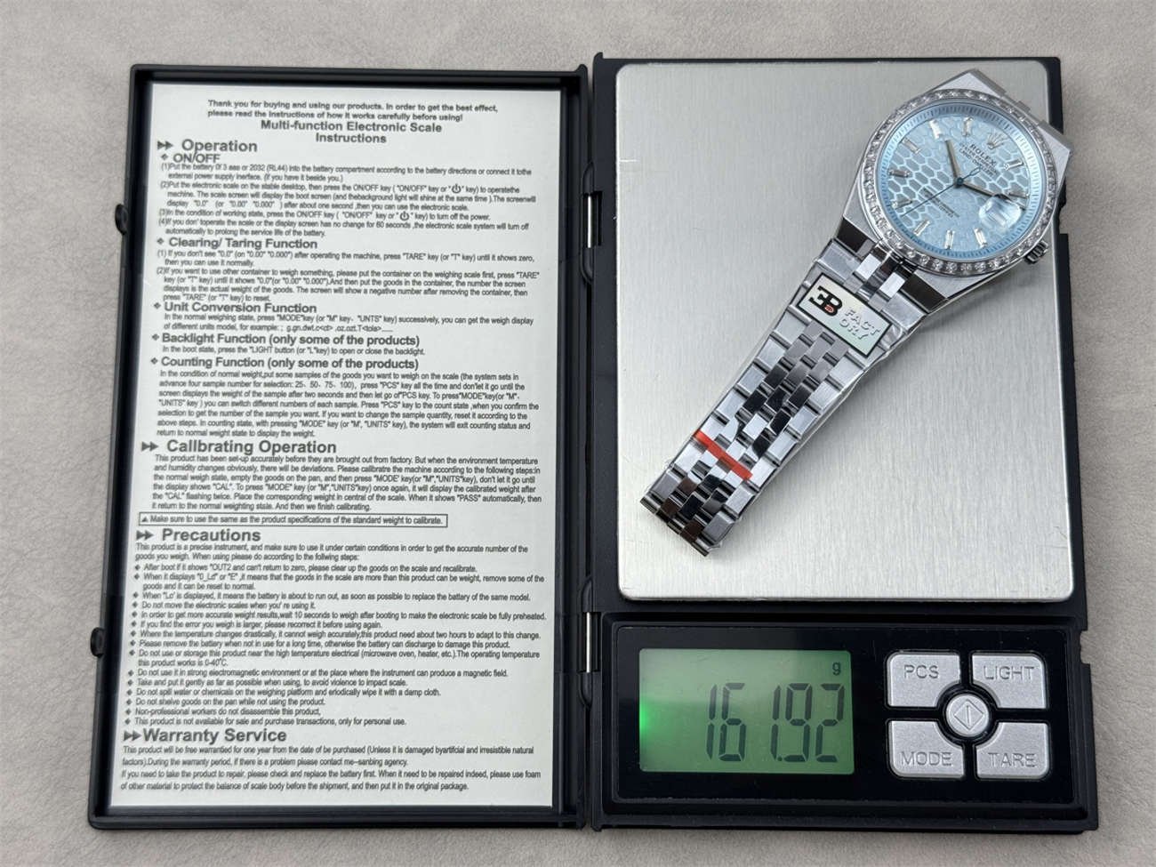 Rolex Land-Dweller 40mm 127386TBR-0001 – Tono Platino con Bisel de Diamantes Réplica - Imagen 3