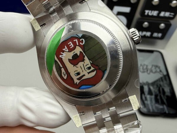Rolex Datejust 41mm 126334 – Esfera Nácar con Marcadores de Moissanite Réplica con Movimiento 3235 - Imagen 4