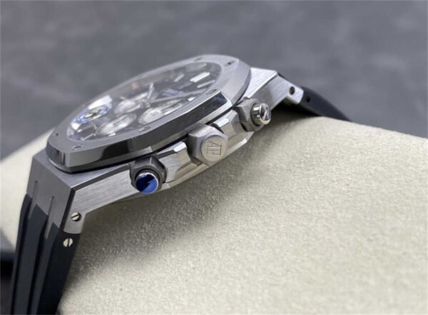 Audemars Piguet Royal Oak 41mm 26331 – Esfera Reverse Panda con Correa de Caucho Réplica con Movimiento 4801 - Imagen 4