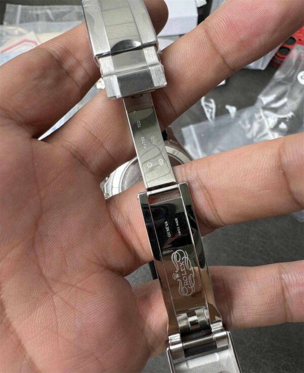 Rolex Daytona 40mm – Esfera de Meteorito con Correa Oysterflex Gris Réplica con Movimiento 4130 - Imagen 7