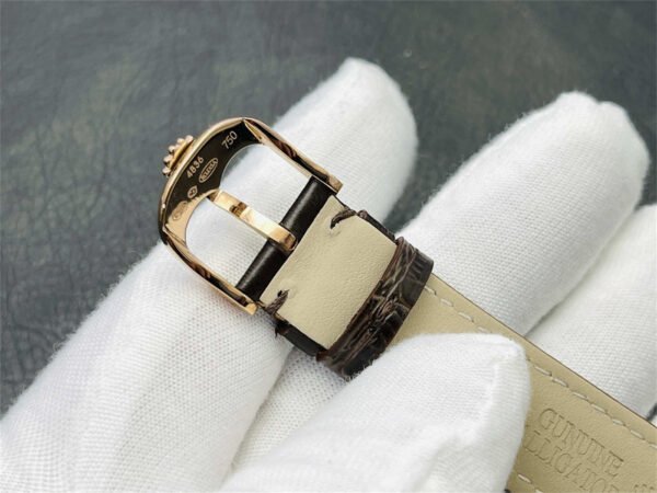 Rolex Cellini 39mm M50515-0009 – Esfera Blanca en Oro Rosa Réplica con Movimiento Automático - Imagen 7