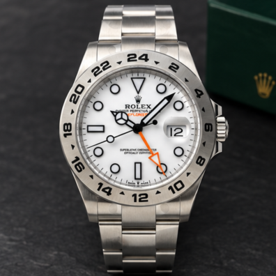 Rolex Explorer II 42mm 226570 – Esfera Blanca Polar y Acero 904L Réplica - Imagen 2
