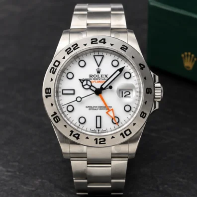 Rolex Explorer II 42mm 226570 – Esfera Blanca Polar y Acero 904L Réplica