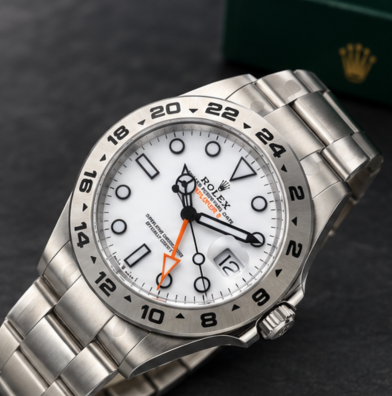 Rolex Explorer II 42mm 226570 – Esfera Blanca Polar y Acero 904L Réplica - Imagen 4